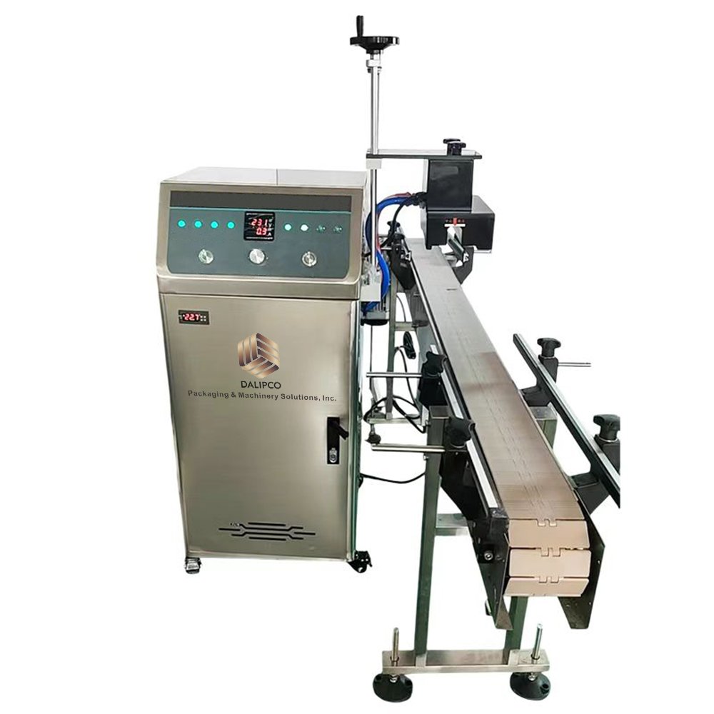 In-line electromagnetic induction foil sealing machine for bottle caps